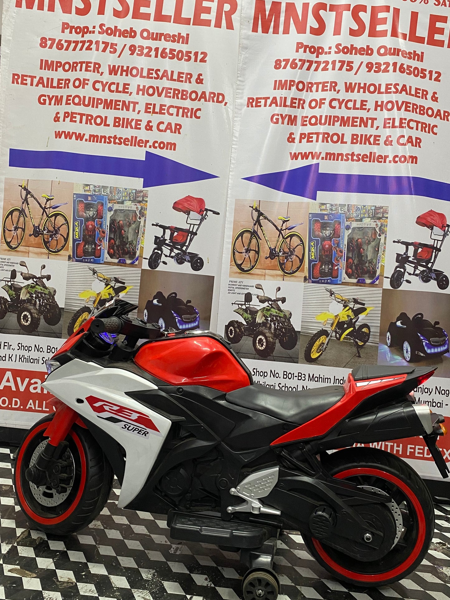 R3 super bike 2 to 4 years 12V mnstseller