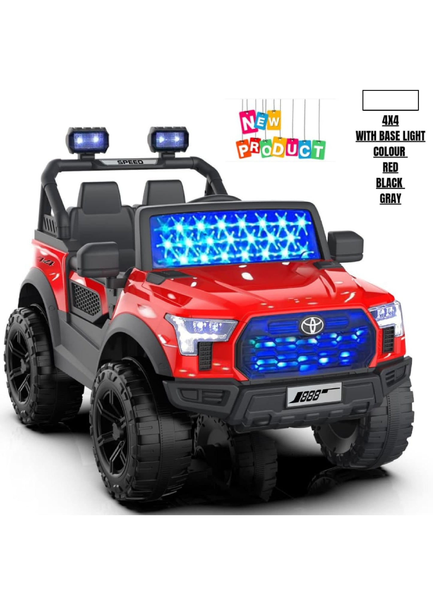 21 107 toyota j888 4 by 4 jeepred grey