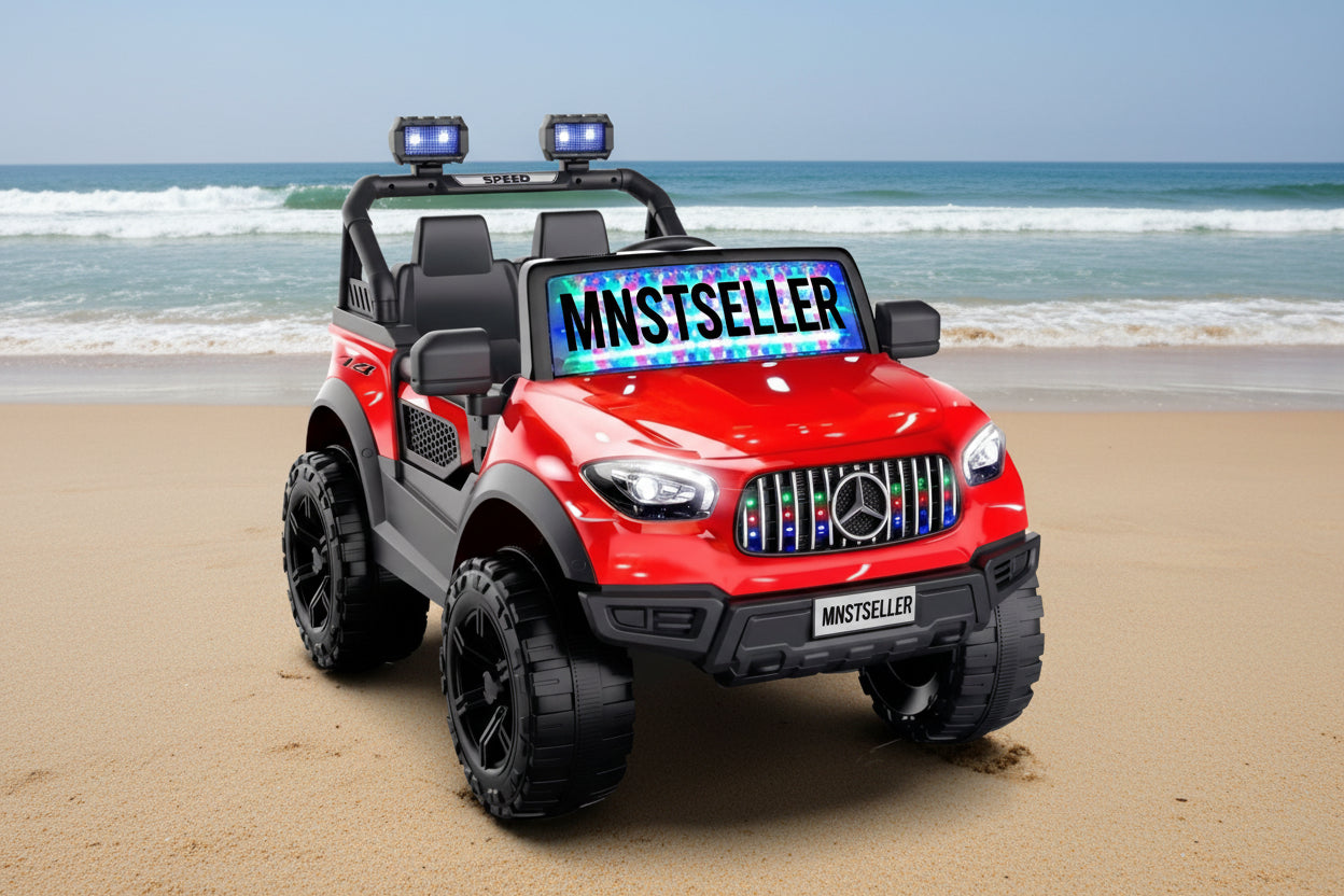 21 106 j888 jeep 4 by 4 red black blue grey