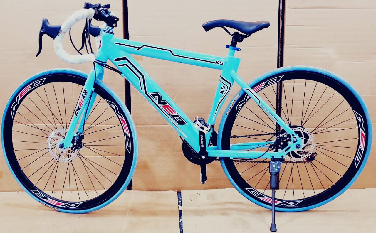 Neo road bike mnstseller with 21 gear dual disk break triple wall rim cycle
