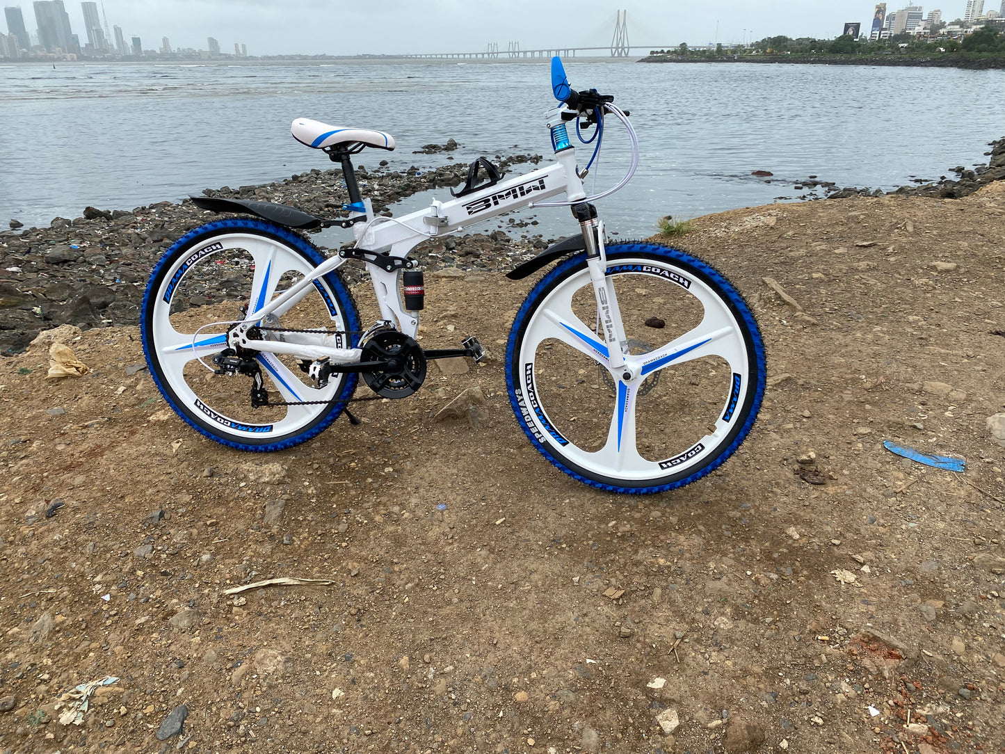 folding mac wheel cycle pure white 3s mnstseller 26 inch 21s front and back shockup disk break