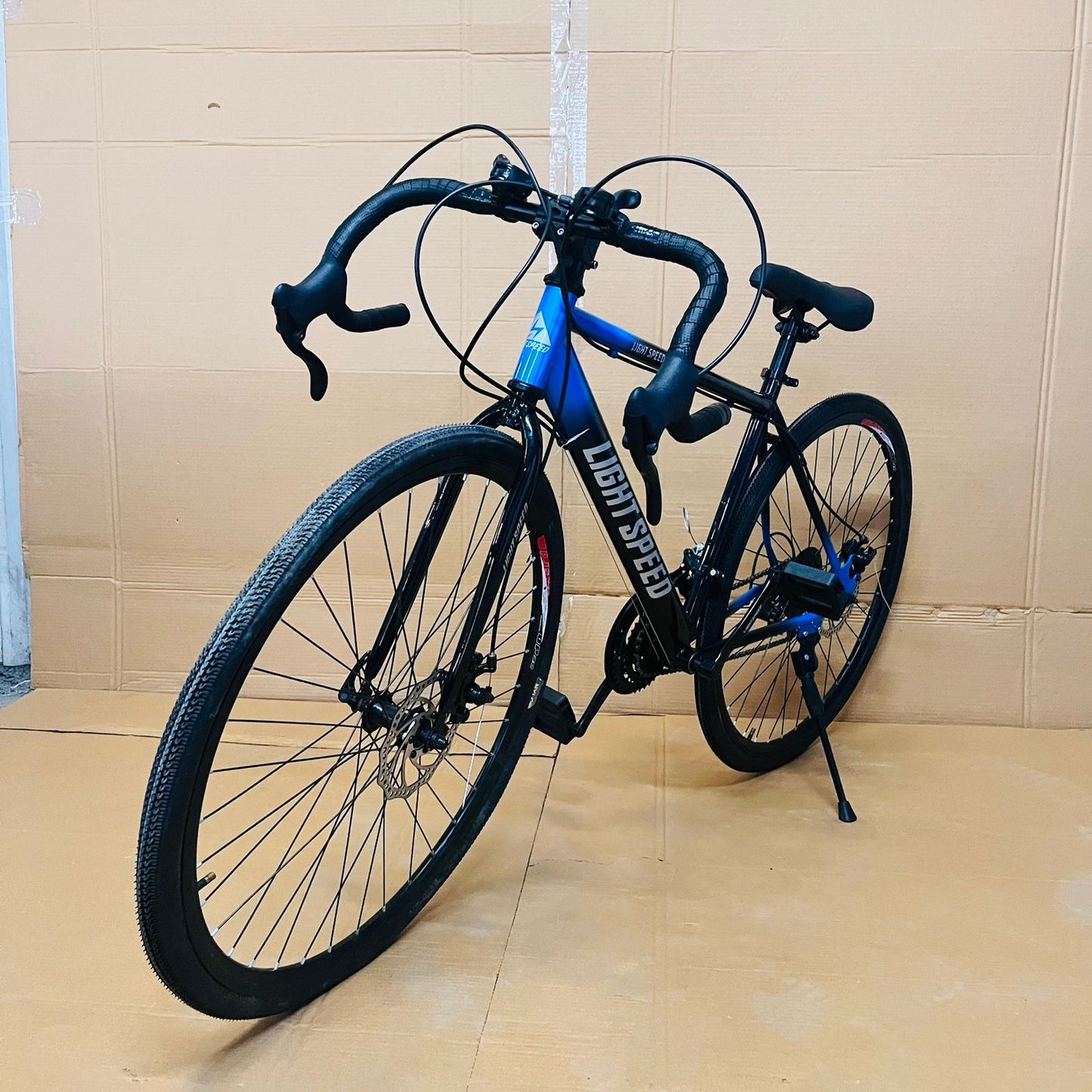 Road bike cycle 21 gear dual disk break band handle