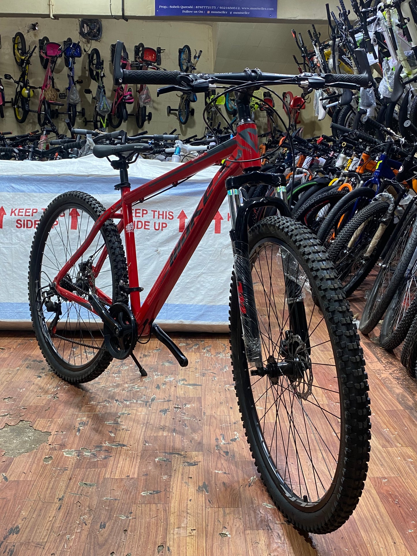 Make alluminium body 21 gear shimano dual disk break front shockup