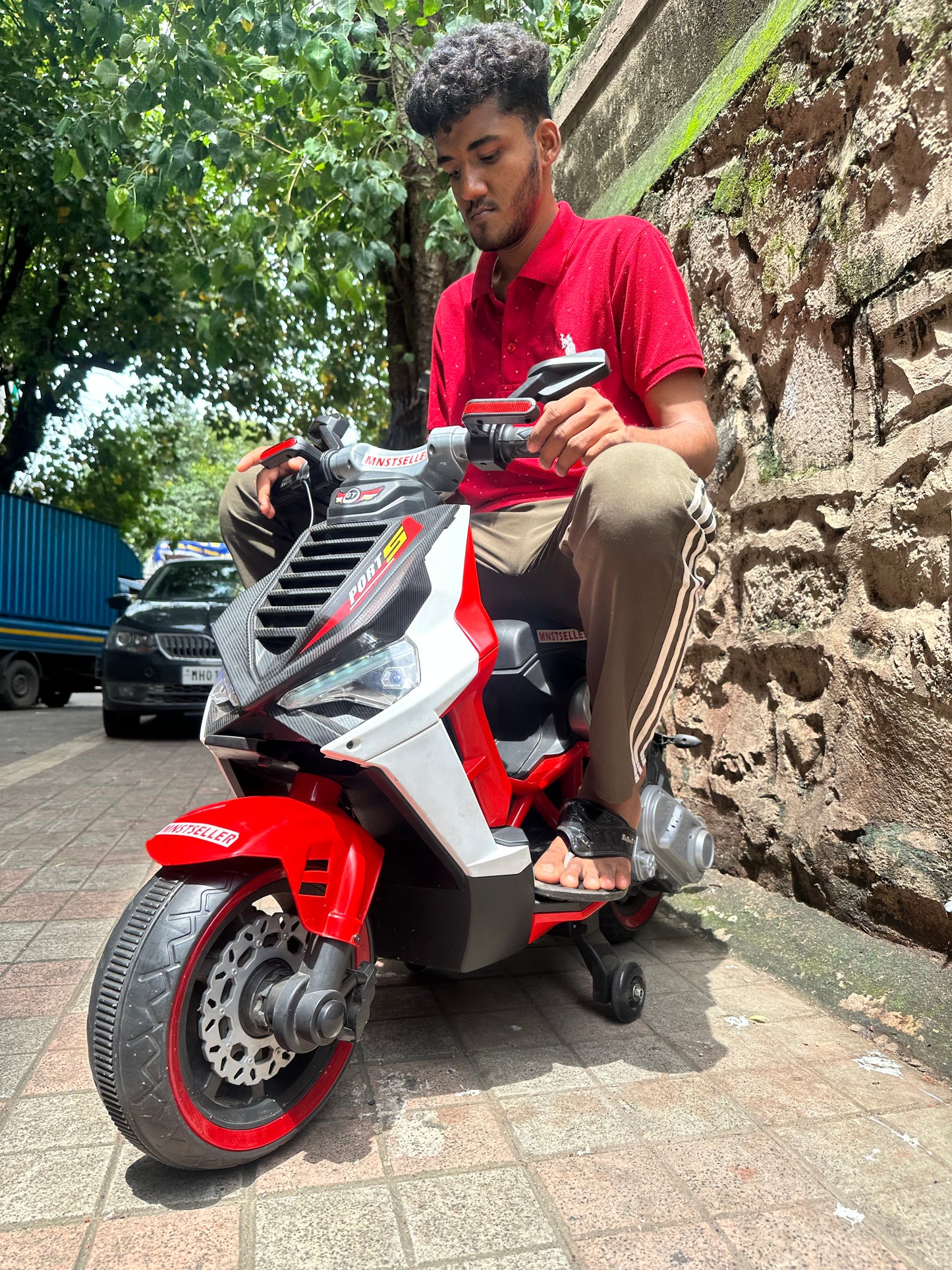 Apprila Bike 24v Hand Accelerator ride on battery operated bike