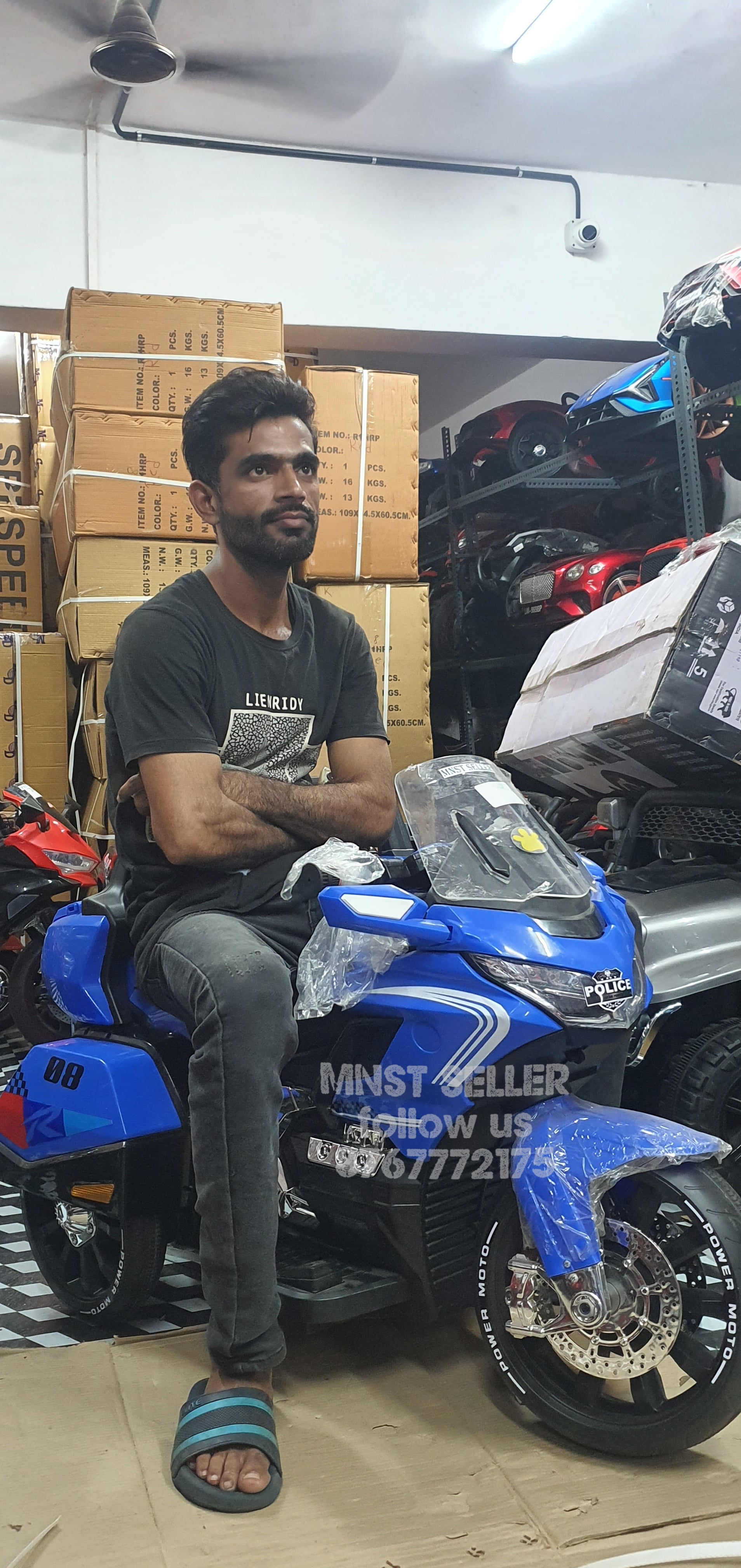 Motorcycle Buy Bike Kids Police Electric Motor Bike Rechargeable