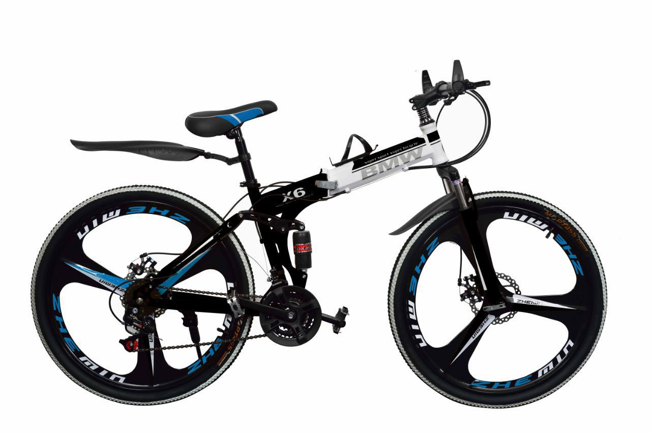 folding mac wheel cycle black white 3s mnstseller 26 inch 21s front and back shockup disk break