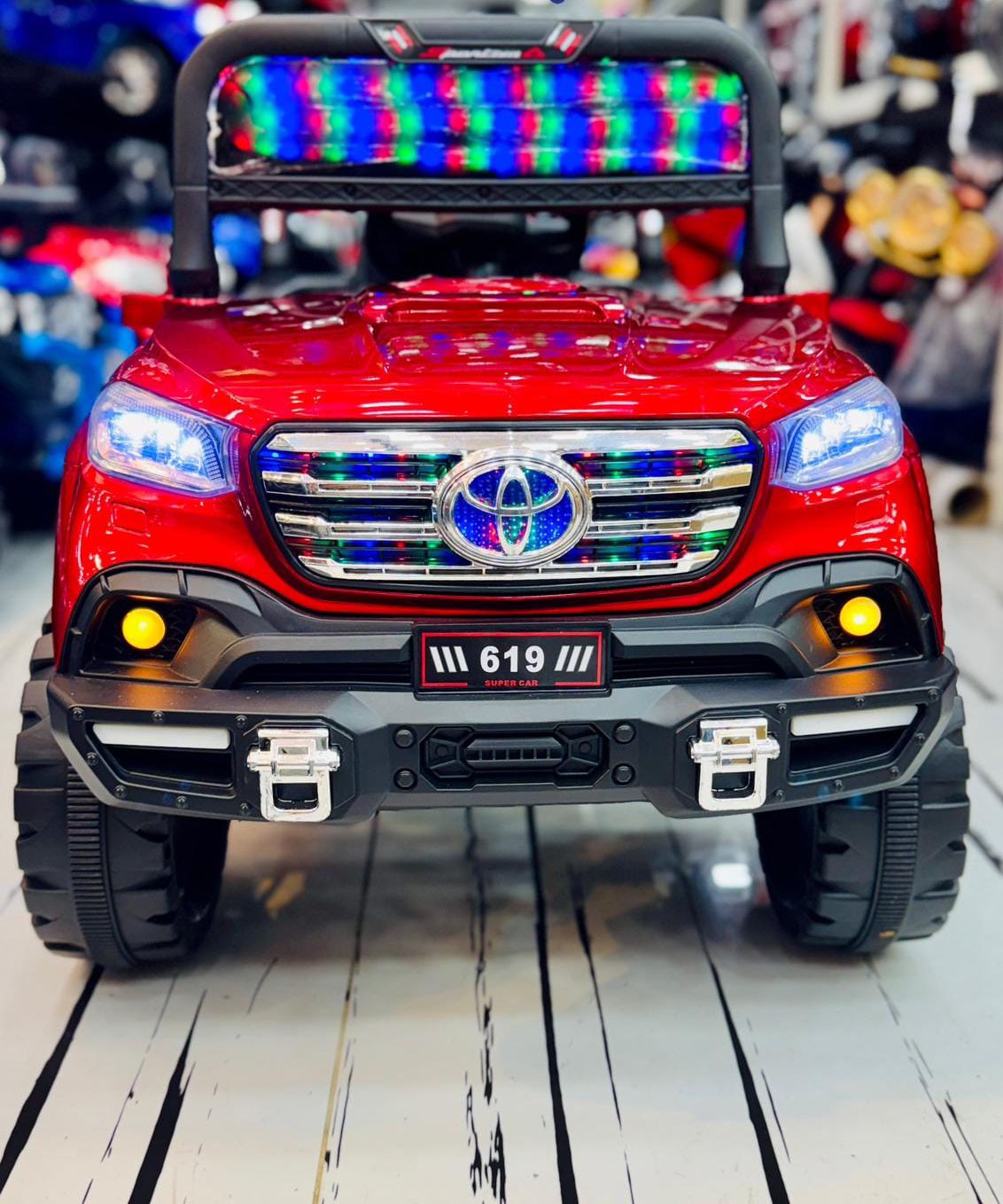toyota jeep 24v 4 by 4 ride on car rechargable battery