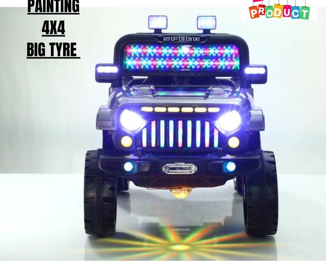 thar new look 2 jeep 24v 4 by 4 ride on car rechargable battery operated