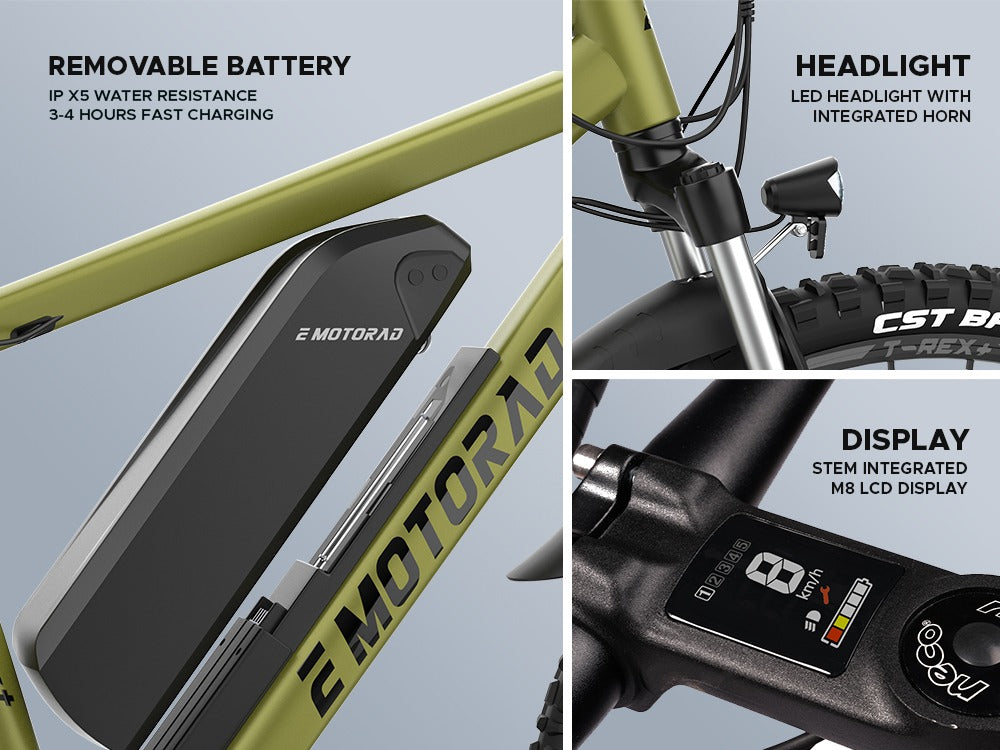 Emotorad T-Rex+ V3 ELECTRIC CYCLE MNSTSELLER GREENISH wholesale market