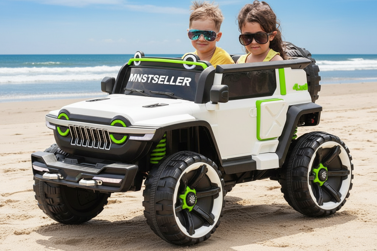WN1166 Ride on Jeep for Kids 2 – 12 Years | Four Wheel Drive Jeep | 5 Motors with Remote