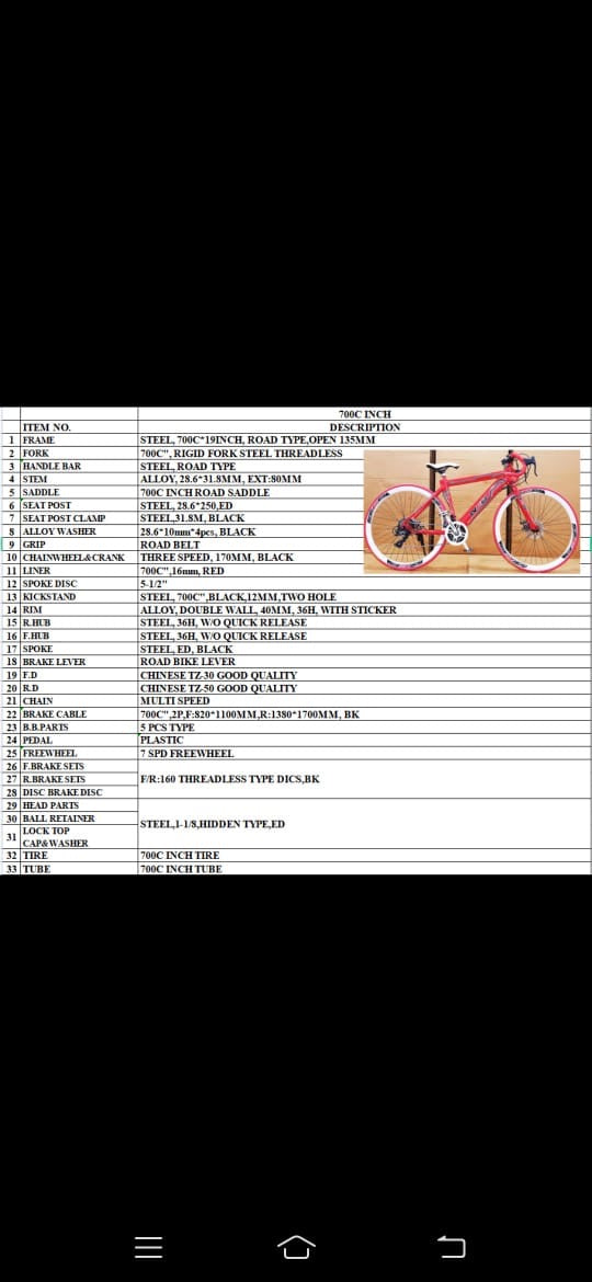 Neo road bike mnstseller with 21 gear dual disk break triple wall rim cycle