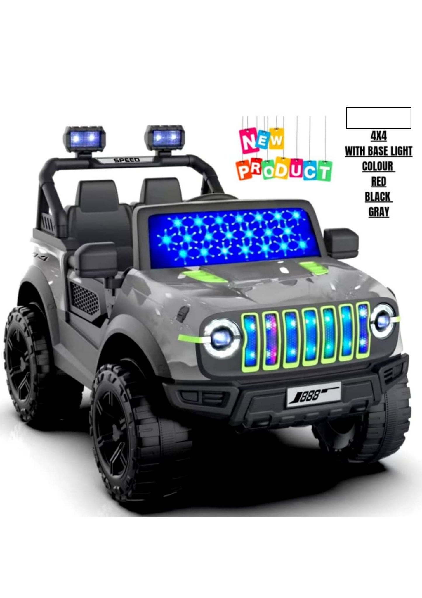 21 108 jeep j888 thar 4 by 4 red black grey