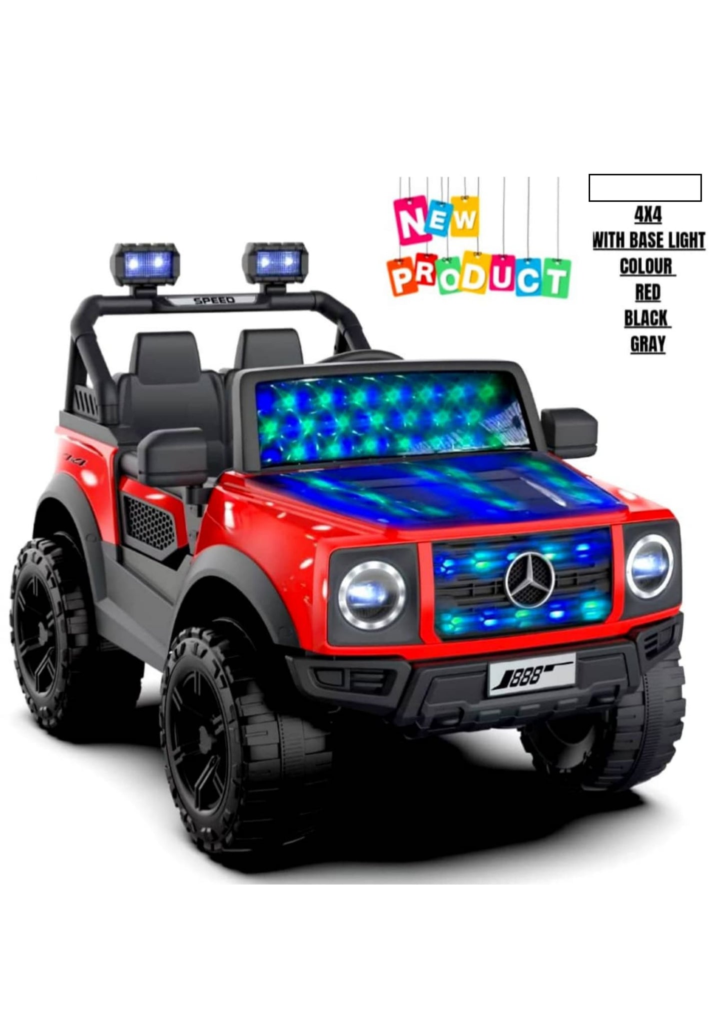 21 109 mercedes j888 mercedes light logo 4 by 4 red black blue grey