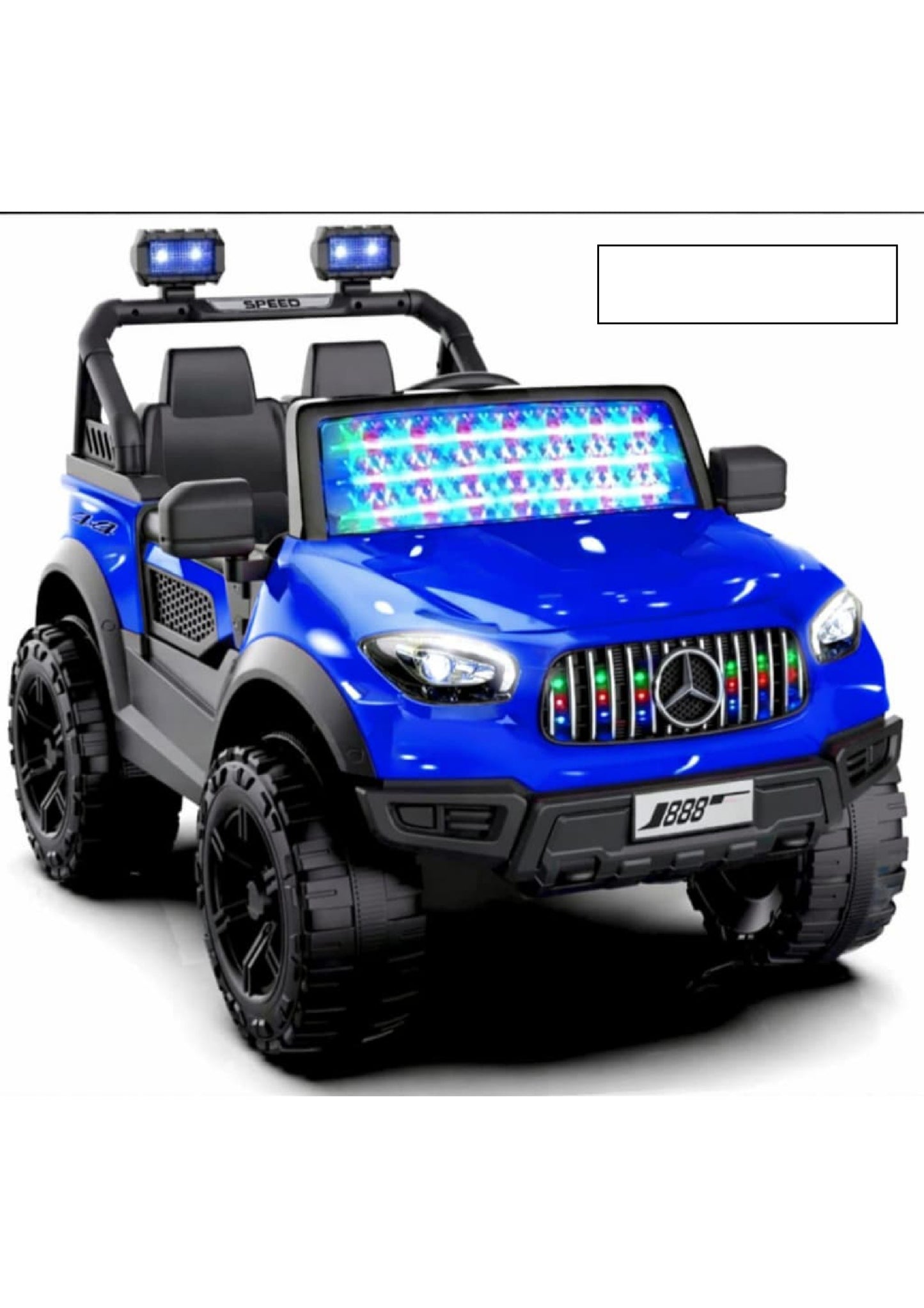 21 106 j888 jeep 4 by 4 red black blue grey