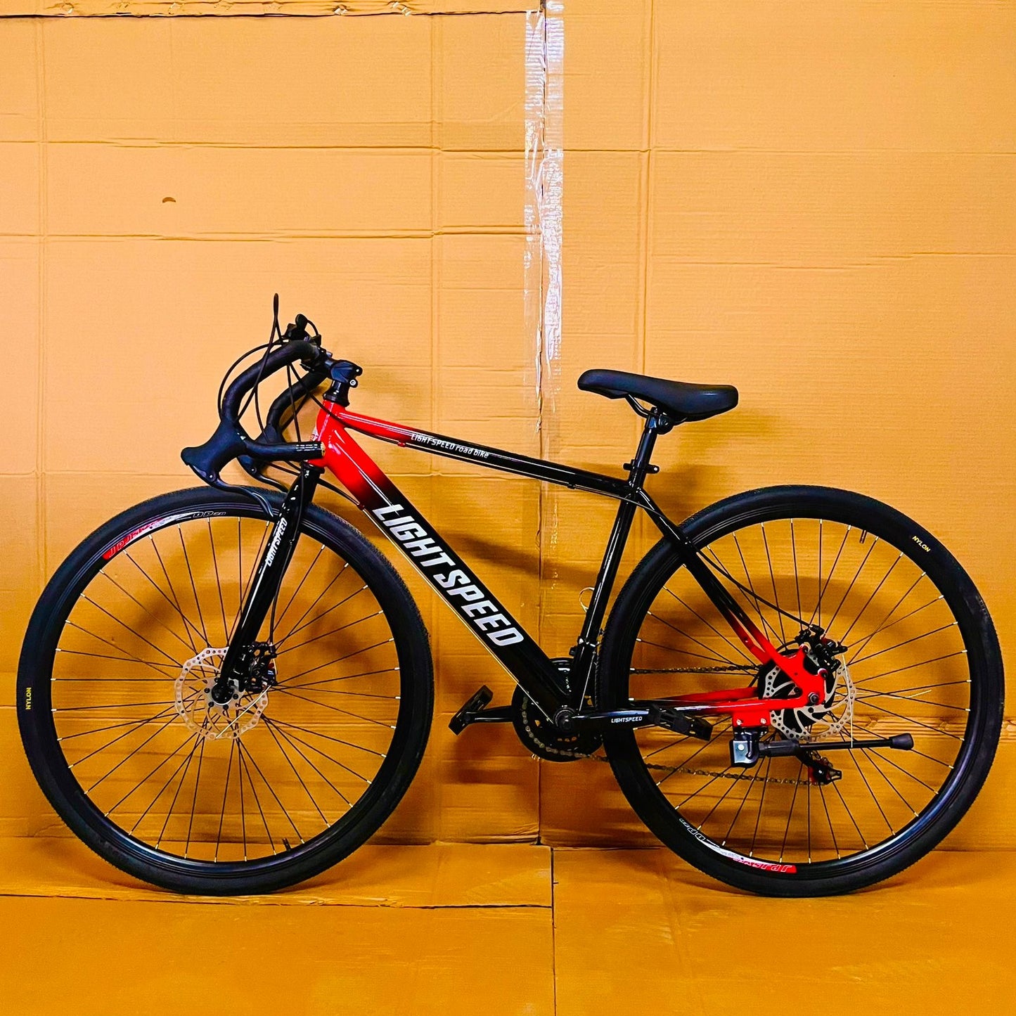 Road bike cycle 21 gear dual disk break band handle