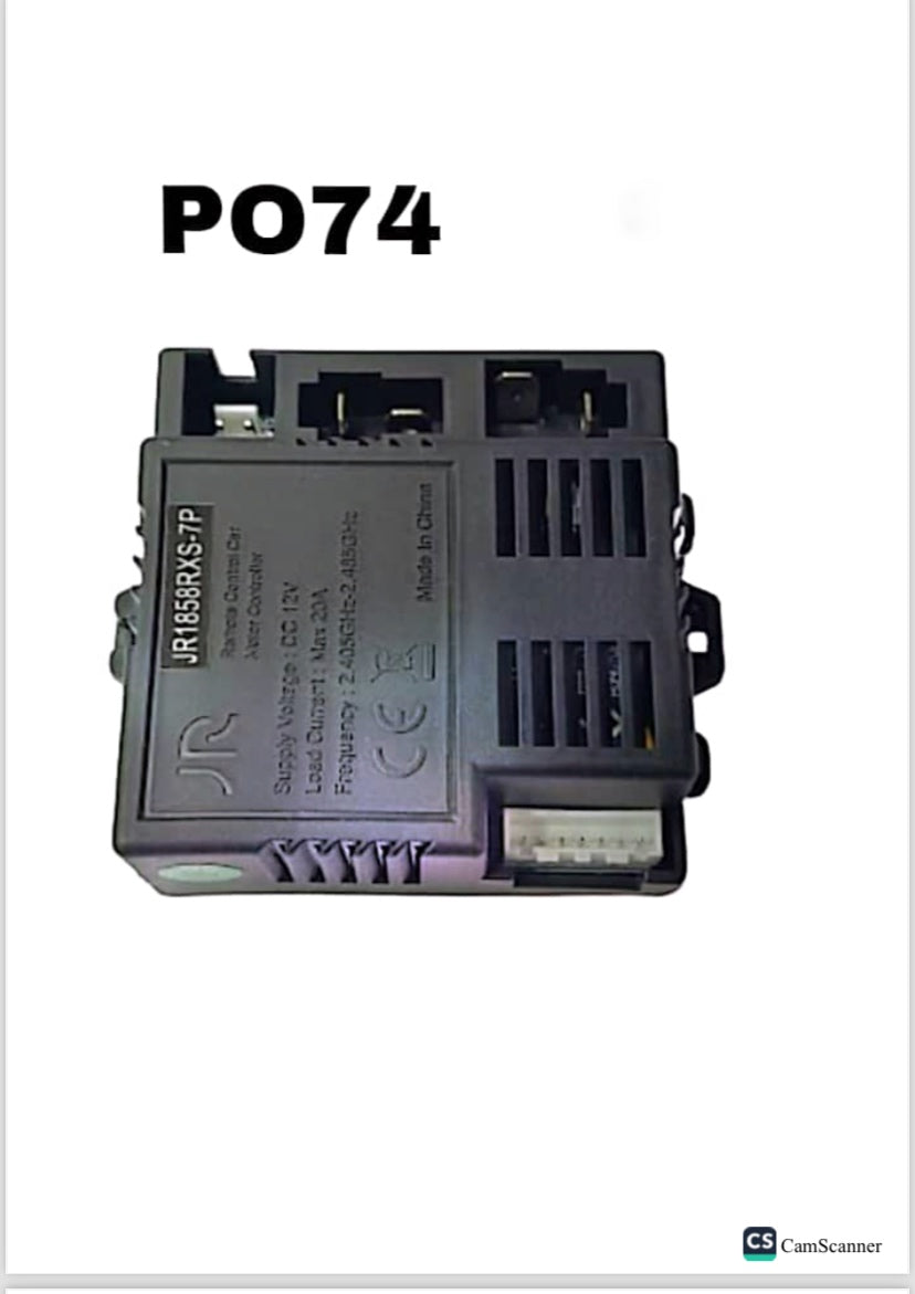 JR1625RX 12V Kids Powered Ride on car 2.4G Bluetooth Remote Control and Receiver Kit Controller Control Box Accessories for Children Electric Ride On Car Replacement Parts —— Mnstseller