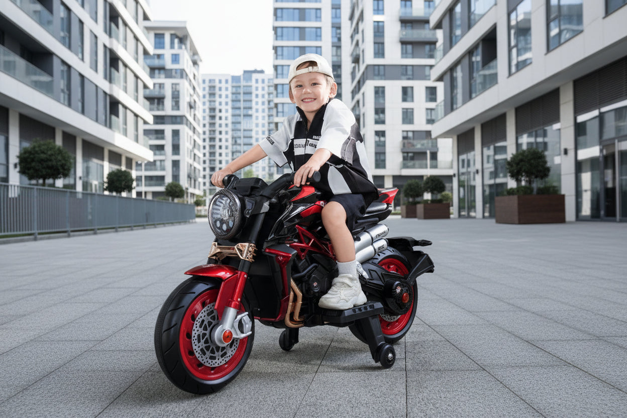 007 m rideon bike battery operated toy bike hand accelerator