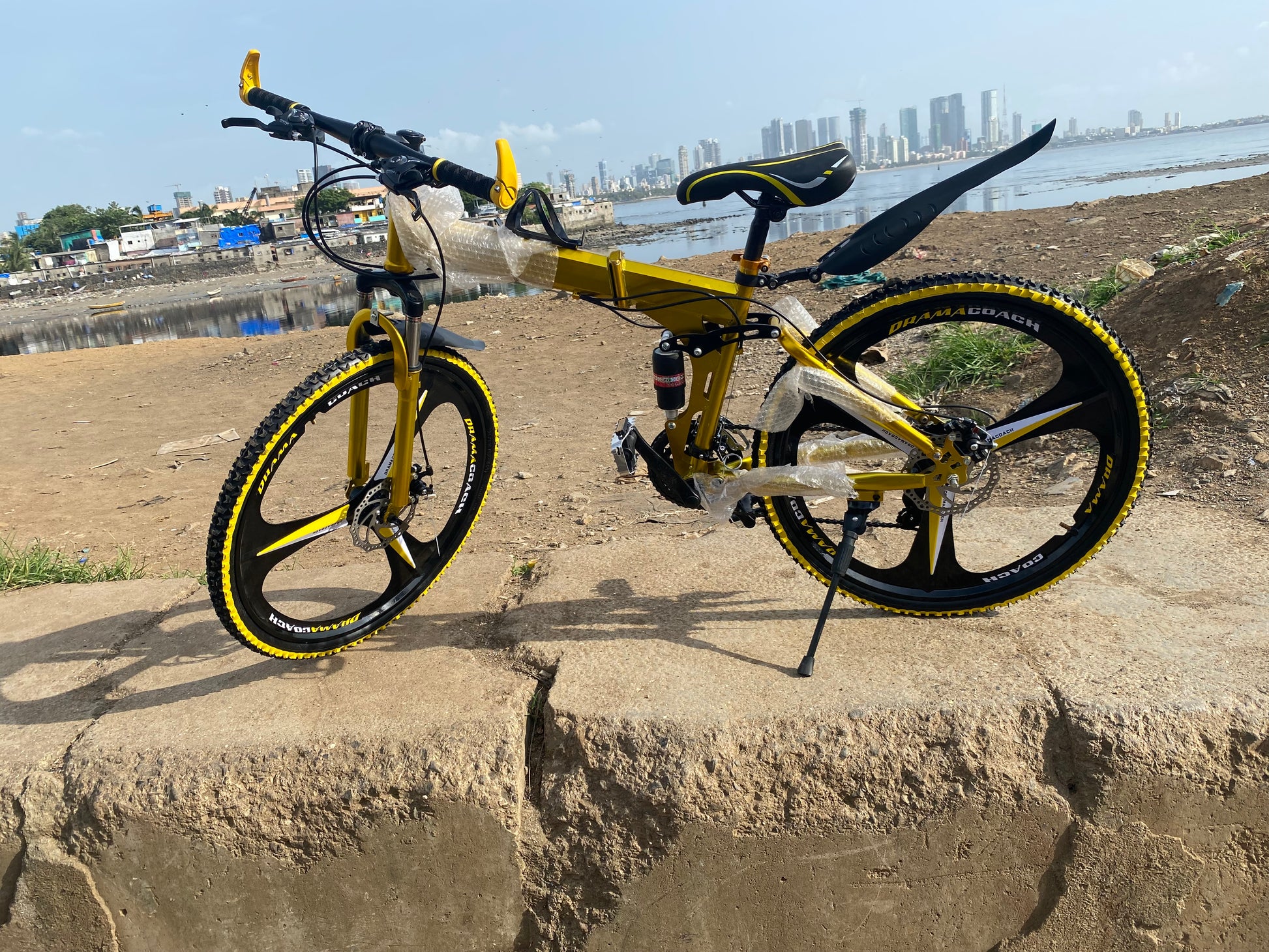 folding mac wheel cycle pure golden 3s mnstseller 26 inch 21s front and back shockup disk break