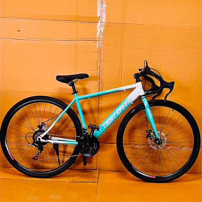 Road bike cycle 21 gear dual disk break band handle