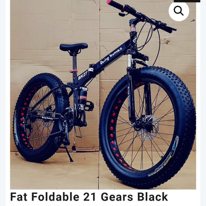 Fat tyre foldable cycle 21 gear front and back shockup ddb