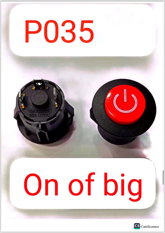 P035 button for power on off.             ——Mnstseller