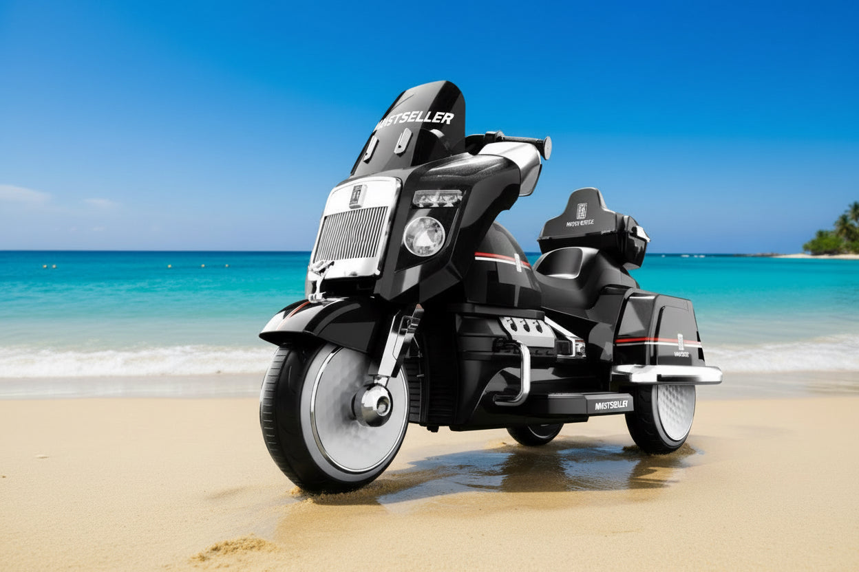 Roll royce harley dravidson bike 3 wheel hlw1188 u bike kids ride on battery operated