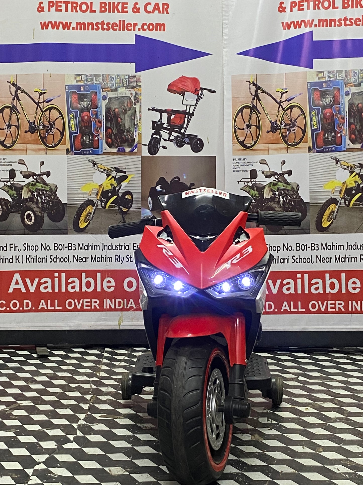 R3 super bike 2 to 4 years 12V mnstseller
