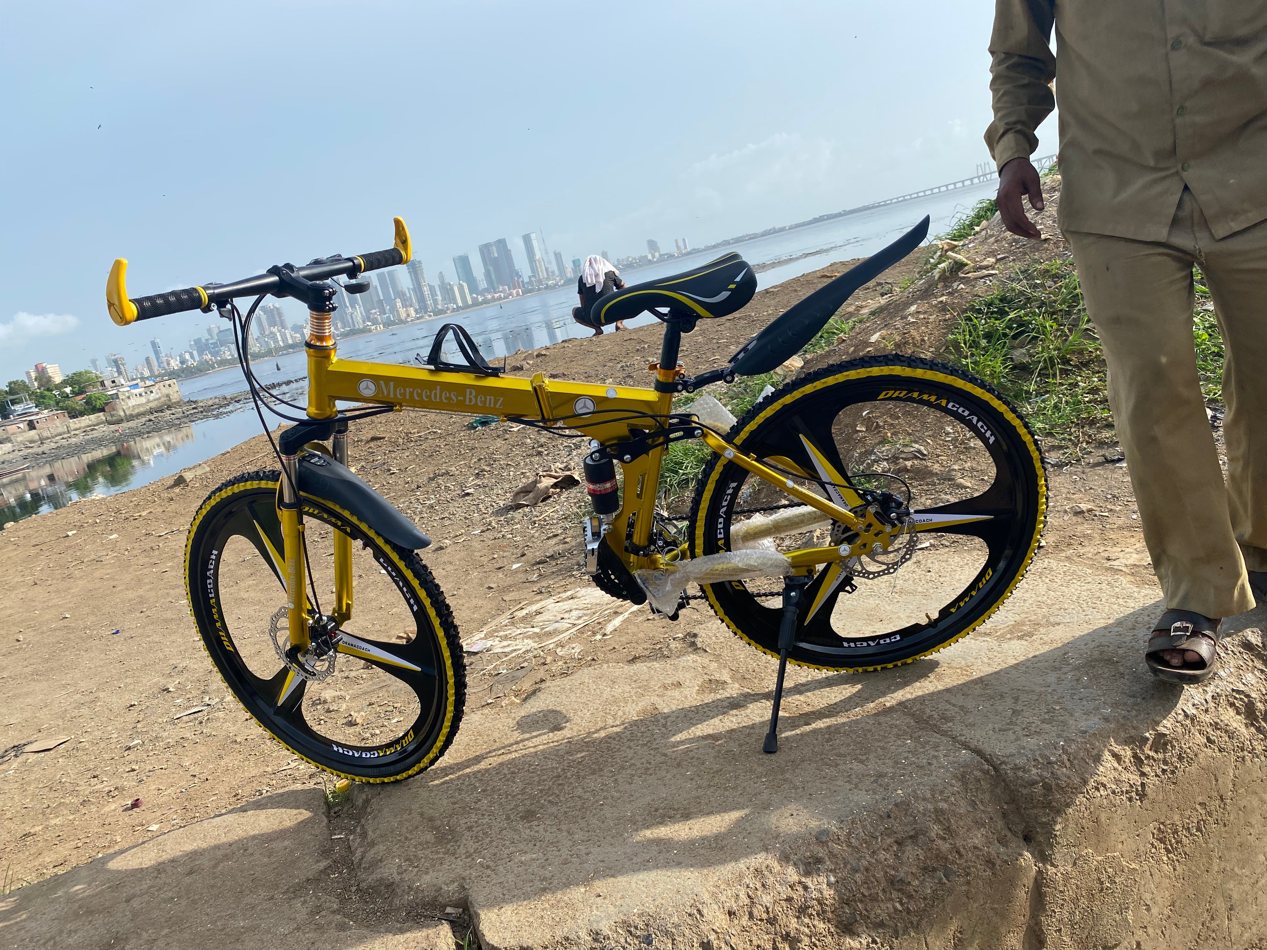 Mac Racing Cycle folding mac wheel cycle pure golden 3s mnstseller 26 inch 21s front an ...