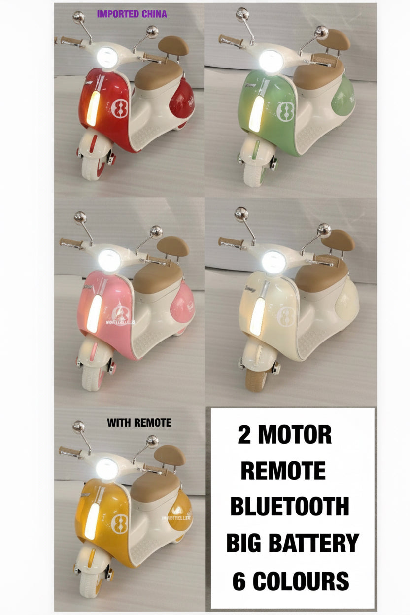 1388 original china packing vespa with remote 12v  kids ride on battery operated bike