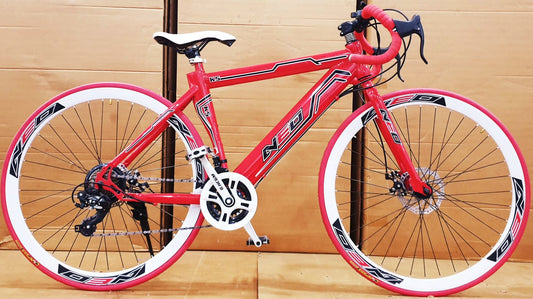 Neo road bike mnstseller with 21 gear dual disk break triple wall rim cycle