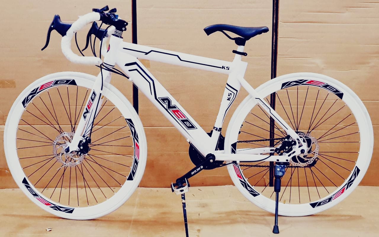 Neo road bike mnstseller with 21 gear dual disk break triple wall rim cycle