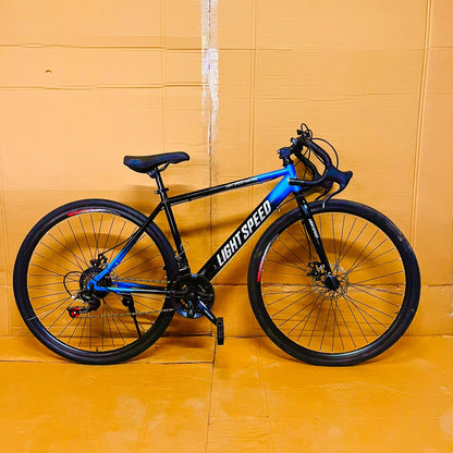 Road bike cycle 21 gear dual disk break band handle