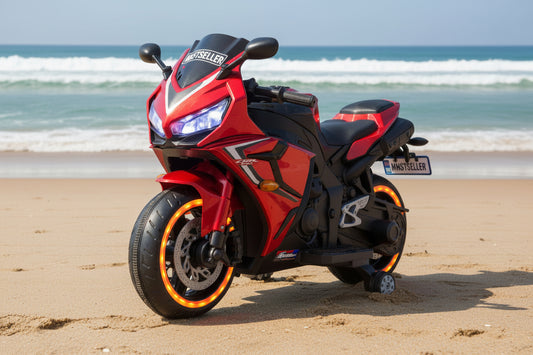 Cbr R30 u tyre light hand accelator rideon bike battery operated toy