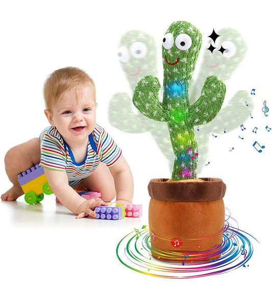 Toys Talking Cactus For Kids Dancing Cactus Toys Can Sing Wriggle & Singing Recording Repeat What You Say Funny Education Toys Playing Home Decor Items For Kids,Green