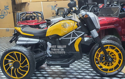 Kidz Auto Battery Operated Ride On YM6 Bike - Yellow