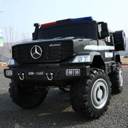 MERCEDES VOITURE BIG POLICE POMPIERS ARMY 4X4 ELECTRIC 24V