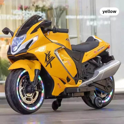 Big Hayabusa bike kids 24v replice of hayabusa pkq 1988 bike importaed with leather seat