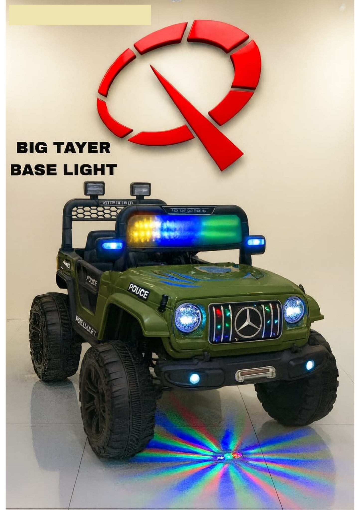 ag 63 mercedes 4 by 4 red blue green