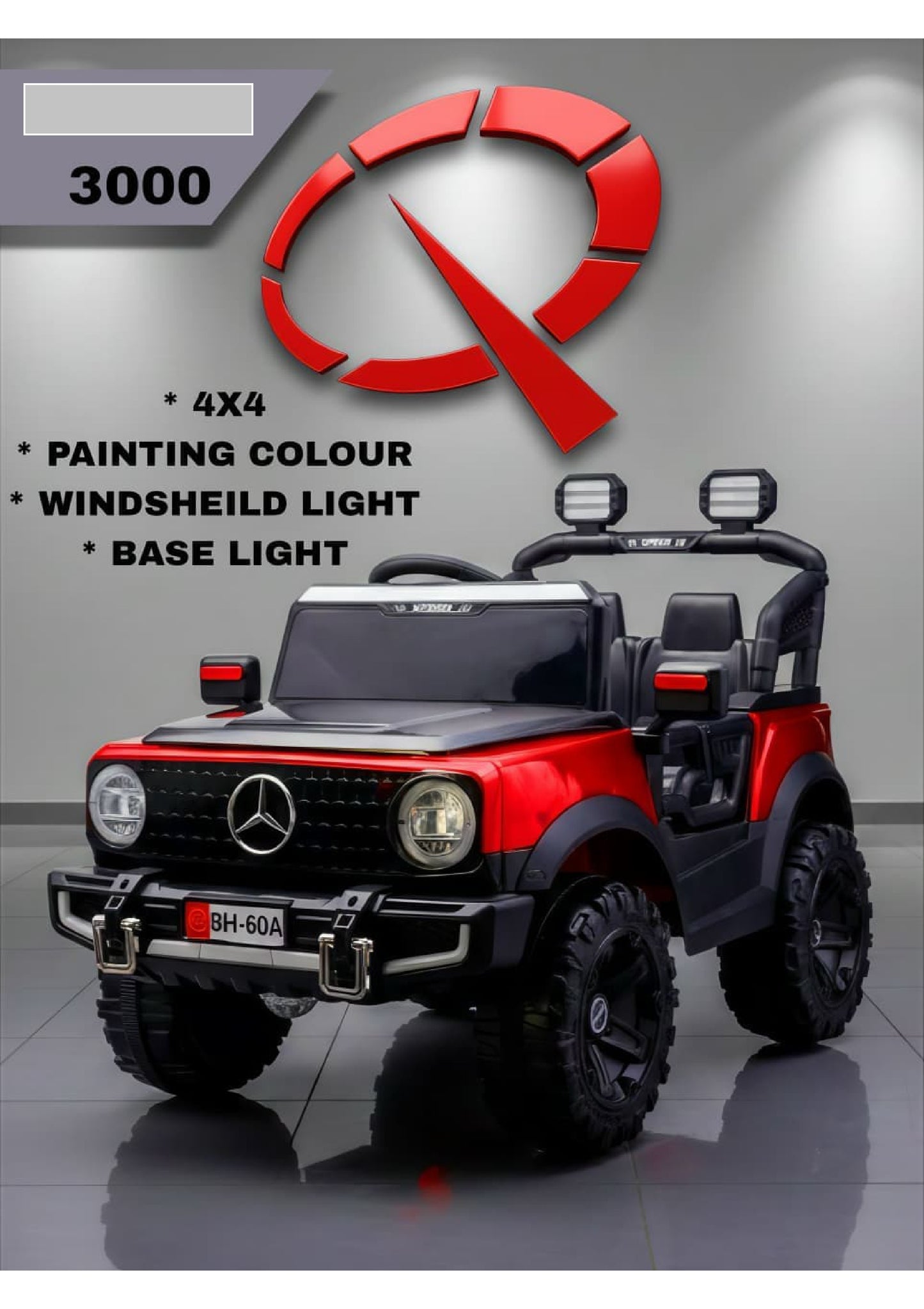 bh 60 a mercedes 4 by 4 red blue grey