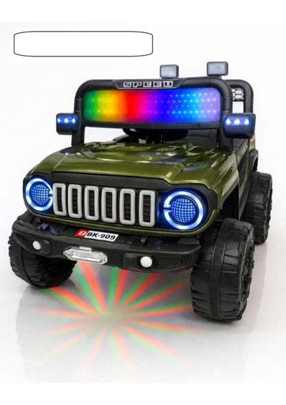 bh 908 jeep blue 4 by 4 blue green black red grey