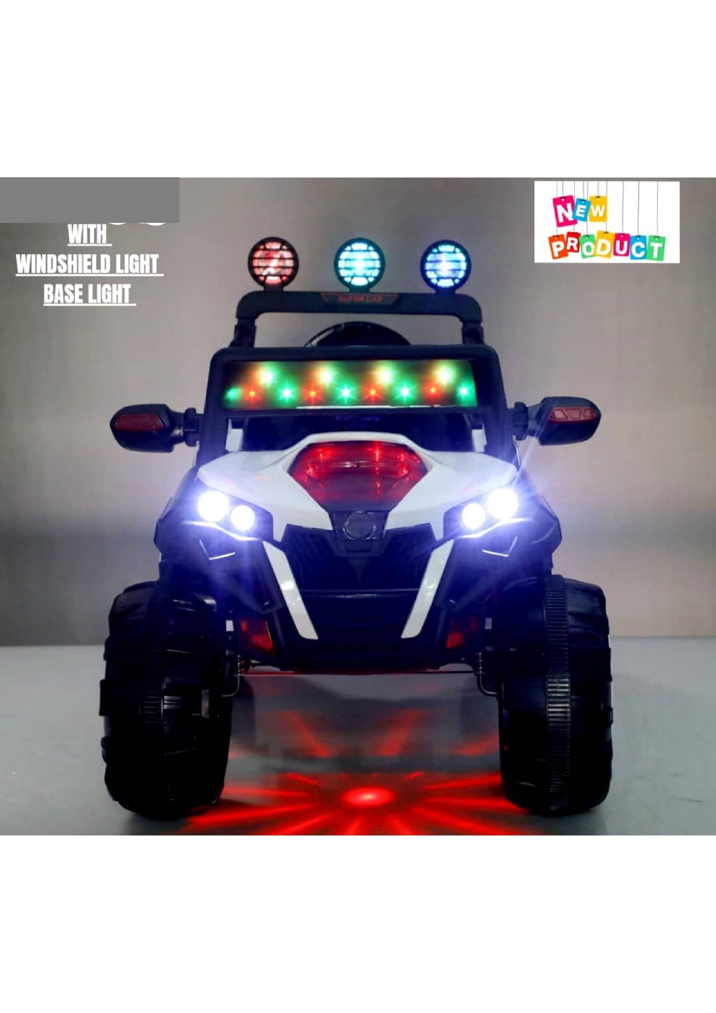 bq 2188 jeep 4 by 4 red yellow white