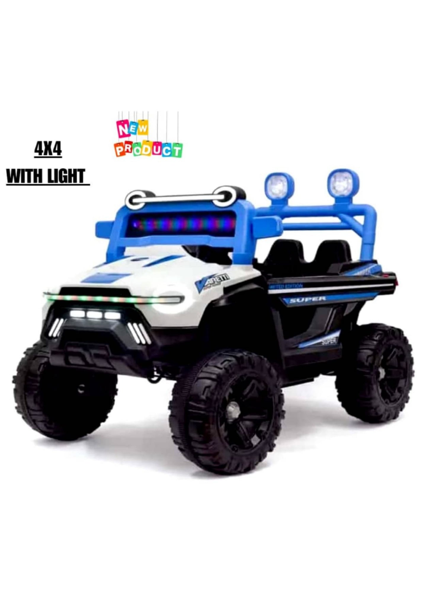 cl 901 jeep 4 by 4 red blue white