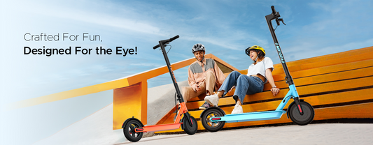 EMotorad Lil E Junior Electric Kick Scooter for Kids 6+ Years | Foldable Aluminum Alloy Frame | 100W Hub Motor & 2.6Ah Battery | Smooth Acceleration, Up to 8 km Range | Lightweight, Safe, and Fun Ride - Charcoal Grey