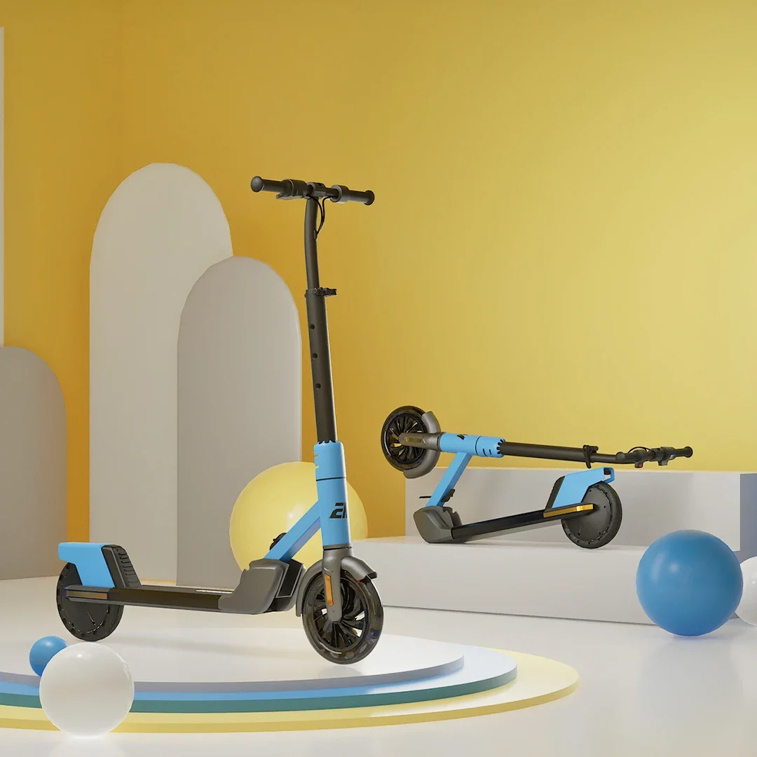 EMotorad Formula Fun Lil E Junior Ride on electrcic Scooter  range upto 8 km per charge- red Blue