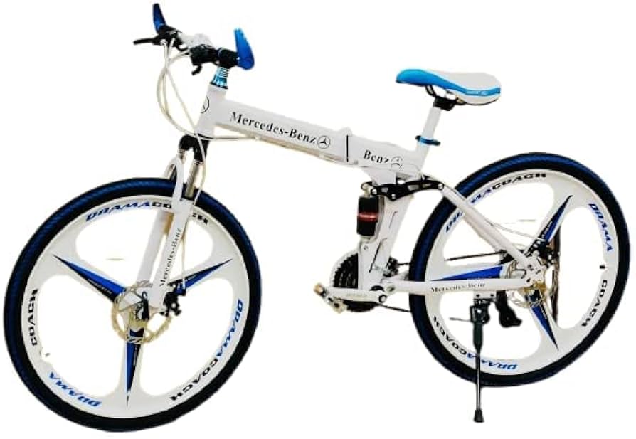 folding mac wheel cycle pure white 3s mnstseller 26 inch  21s front and back shockup disk break