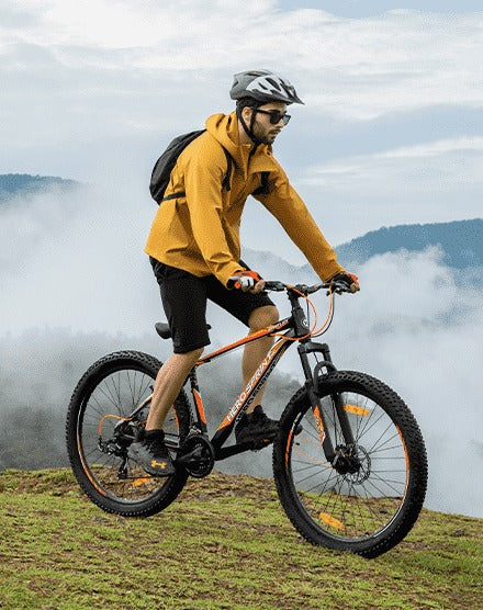 Hero Blunt 29T 27.5t Mountain Cycle for Men | 21 Speed | Front Suspension | Disk Brake | (Blue, Yellow)
