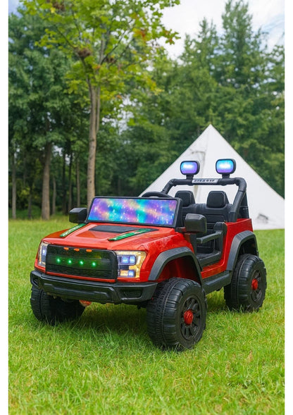 hf 901 p jeep 4 by 4 red black blue