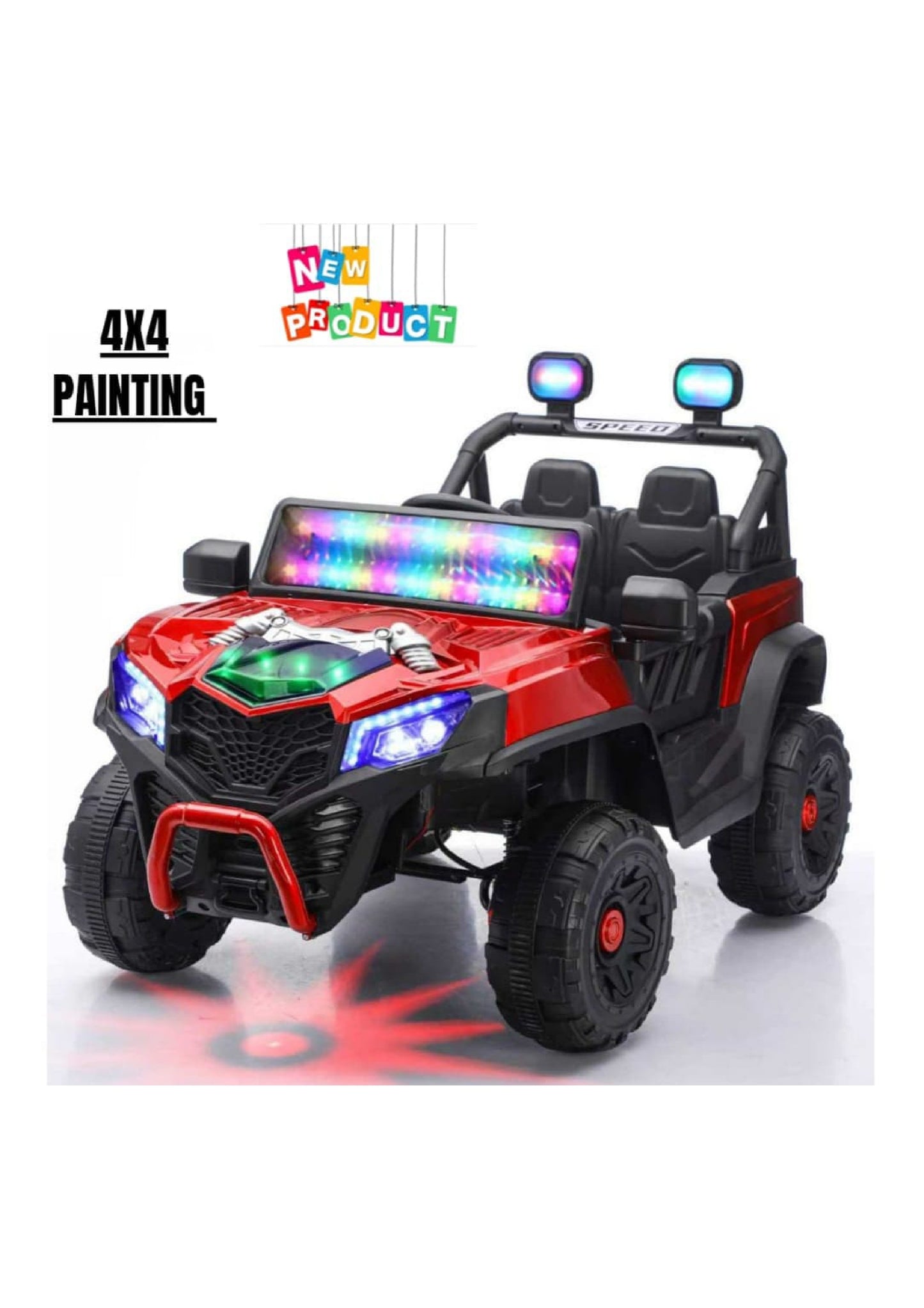 hf 908 p jeep jeep 4 by 4 red black blue