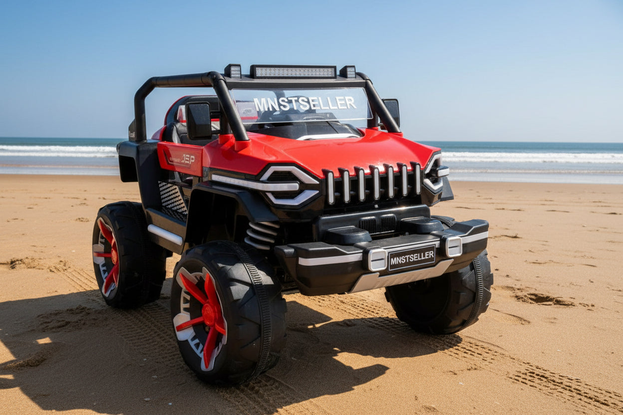hzbb 666 jeep 4 by 4 red white