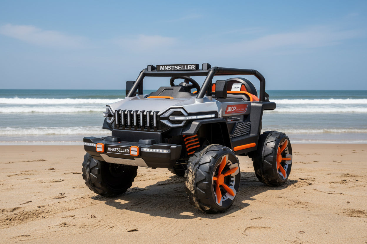 hzbb 666 jeep 4 by 4 red white